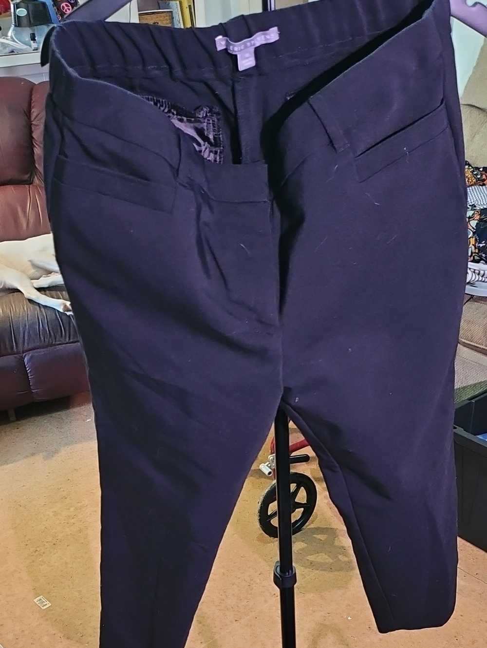 Valerie Stevens Black Women's Dress Pants